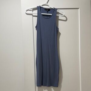 Dynamite Slate Blue Midi Dress
